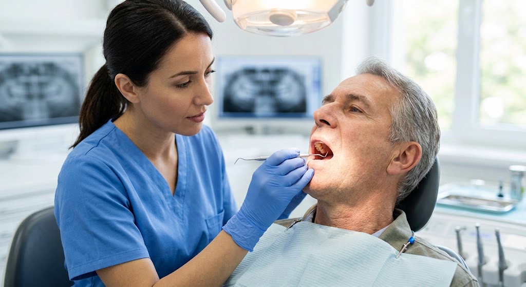 Cavity Under a Dental Crown